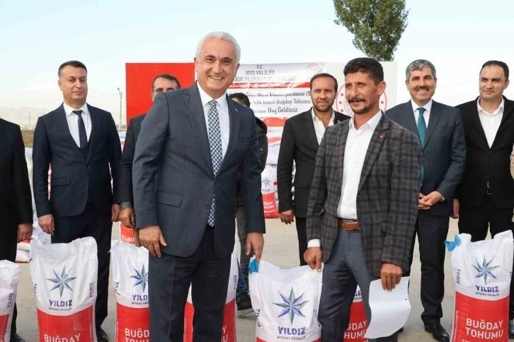 Devlet desteğiyle Muş ta 595 ton buğday tohumu dağıtılıyor