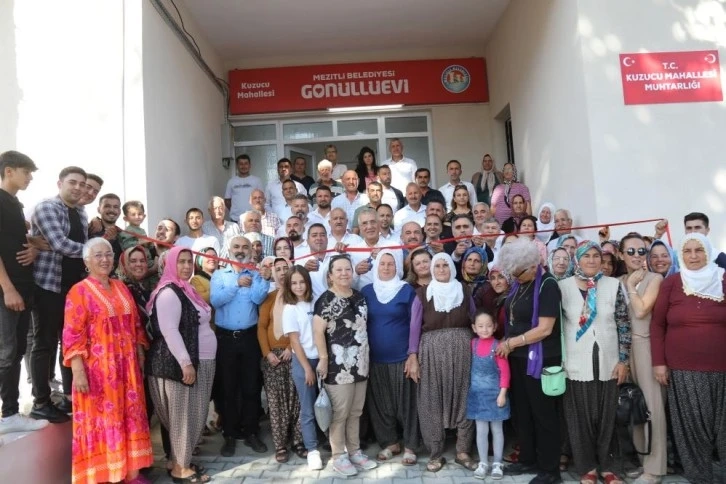 Mezitli Belediyesi gönüllü evlerine bir yenisini daha ekledi