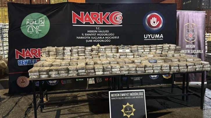 Mersin Limanı'nda 610 kilogram kokain ele geçirildi:3 gözaltı