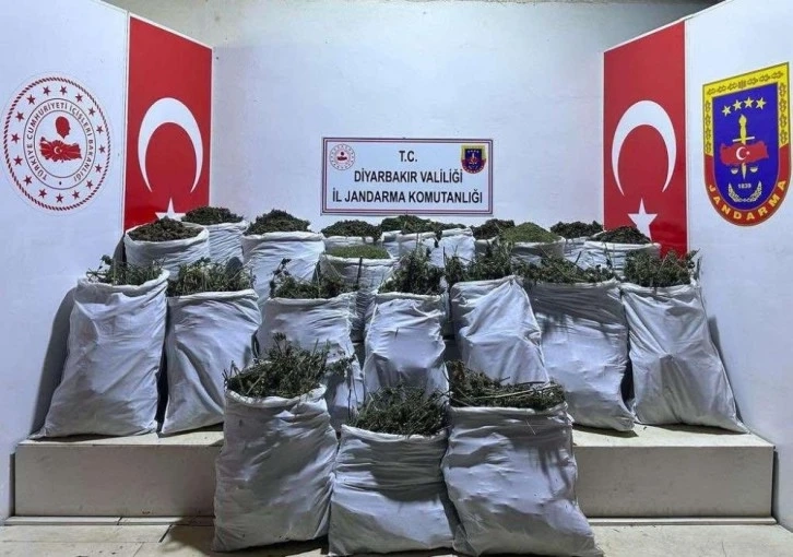 Diyarbakır’da 543 kilo esrar ele geçirildi