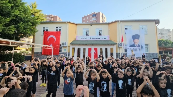 Mezitli Anaokulu öğrencileri Atamızı saygıyla ve sevgiyle andı