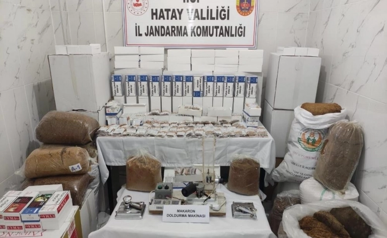 Hatay’da kaçak sigara ve tütün operasyonu