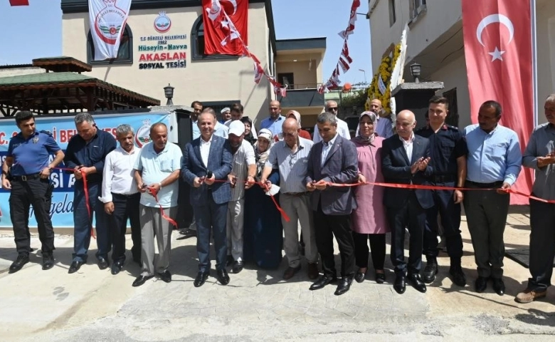 Oğuzeli'nde Hüseyin-Havva Akaslan Sosyal Tesisi törenle hizmete açıldı