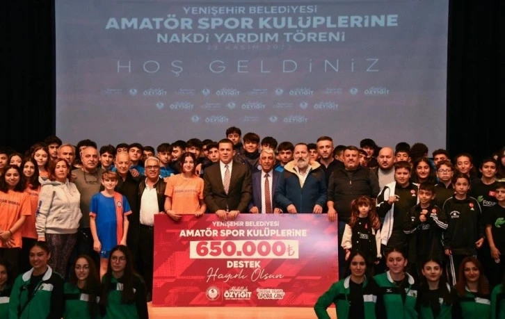 Mersin Yenişehir Belediyesinden 51 amatör spor kulübüne 650 bin TL destek