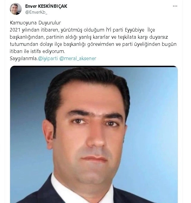 İYİ Parti'de üst üste istifa şoku