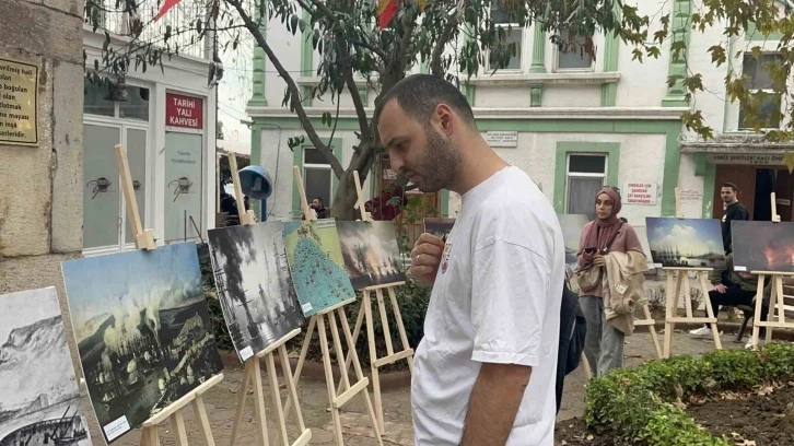 Deniz şehitleri için Sinop’ta resim sergisi açıldı