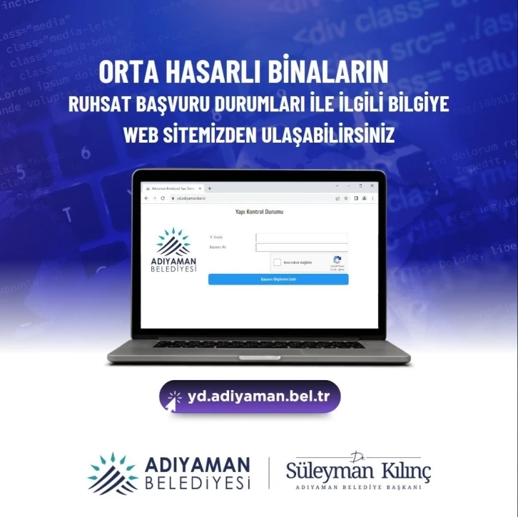 Hasarlı binalarda Güçlendirme başvuruları belediye sayfasından takip edilebilecek