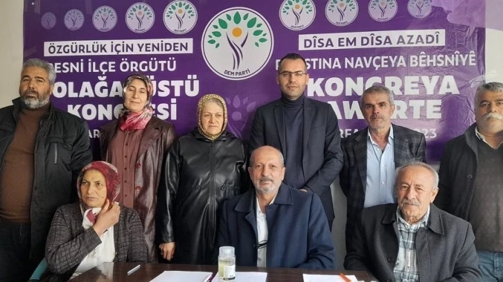 DEM Parti Besni’de kongre yaptı   