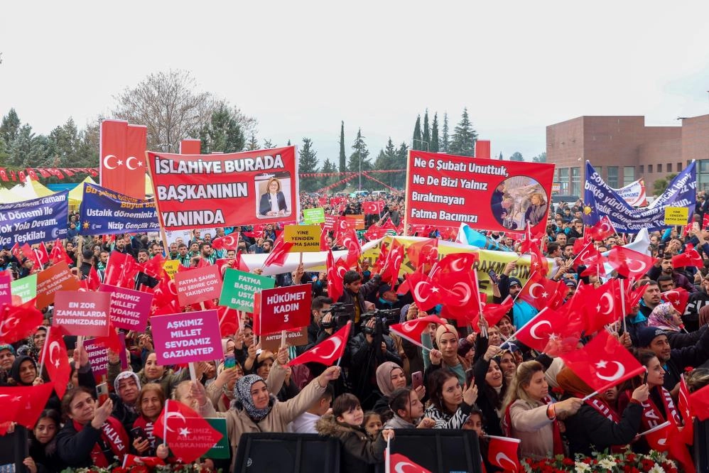 Gaziantep'te Başkan Şahin’e coşkulu karşılama