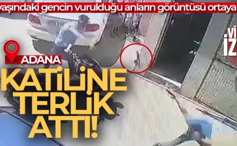 Adana’da bir kişi ölmeden önce katilini terlikle kovaladı