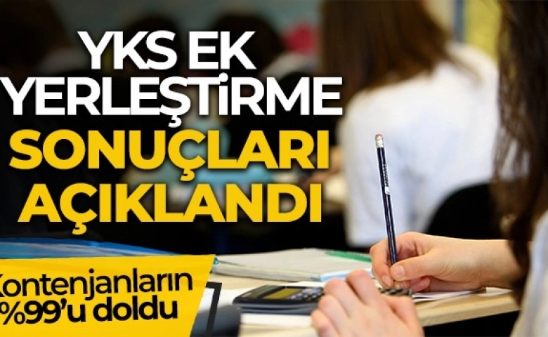 Yükseköğretim Kurumları Sınavı ek yerleştirme sonuçları açıklandı