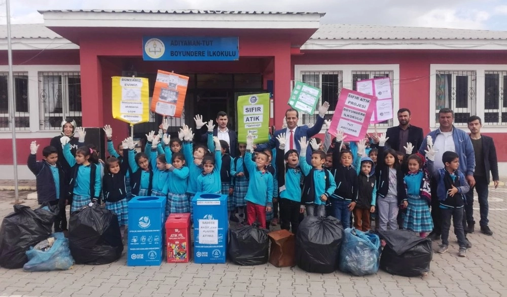 Köy Okulundan  ‘Sıfır Atık Projesine Destek