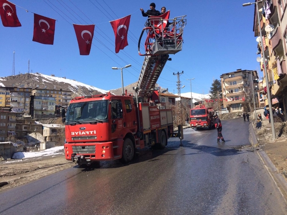 Hakkaride Cumhurbaşkanı Erdoğan Hazırlığı