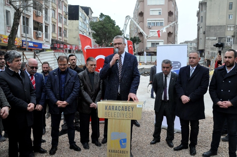 Karacabeyde Katlı Otoparkın Temeli Atıldı