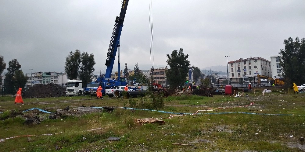 Göçük Alanındaki Çalışma Yağmura Rağmen Devam Ediyor