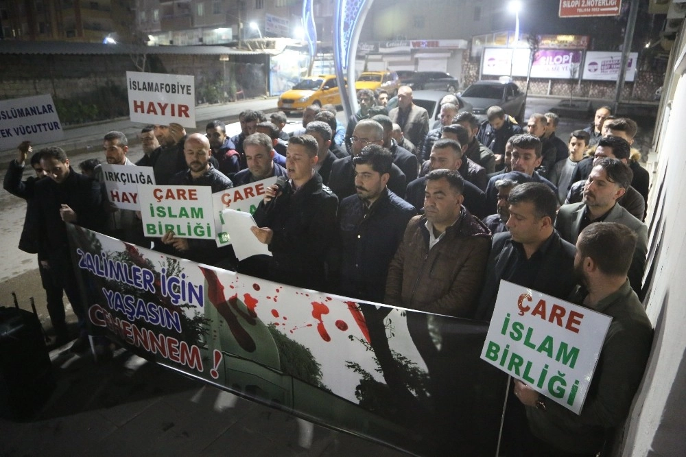 Şırnakta Yeni Zelandadaki Terör Saldırısı Protesto Edildi