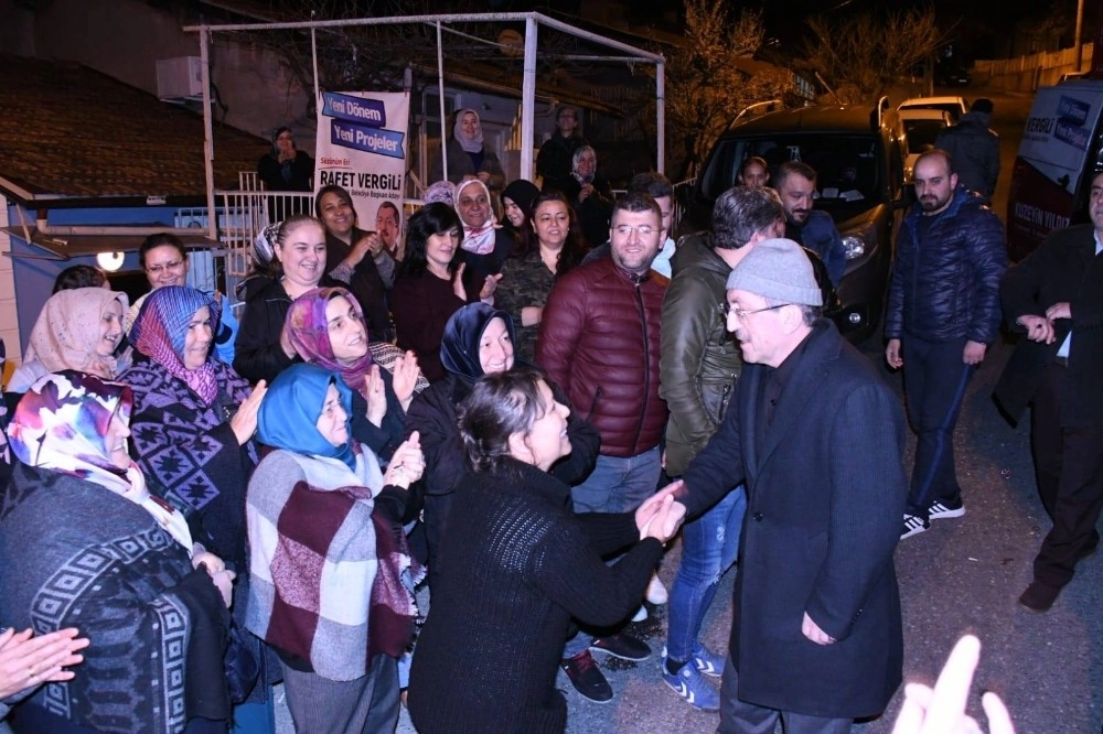 Başkan Vergiliye Vatandaşlardan Yoğun İlgi