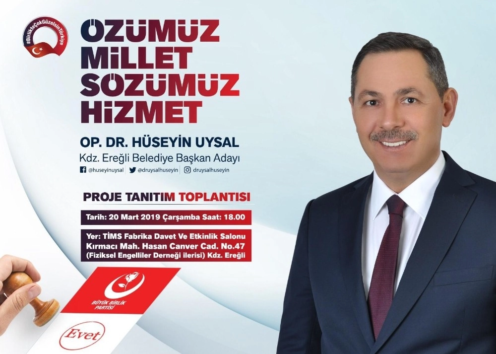 Başkan Uysaldan Proje Tanıtımına Davet