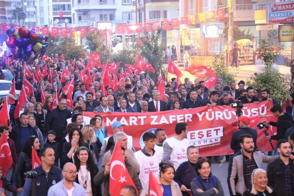 Mezitli Belediyesinden Çanakkale Yürüyüşü