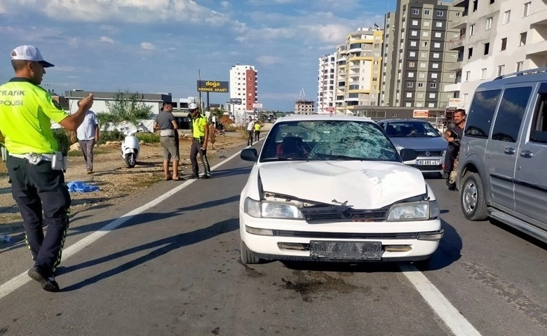 Mersin'de otomobilin çarptığı yaya hayatını kaybetti