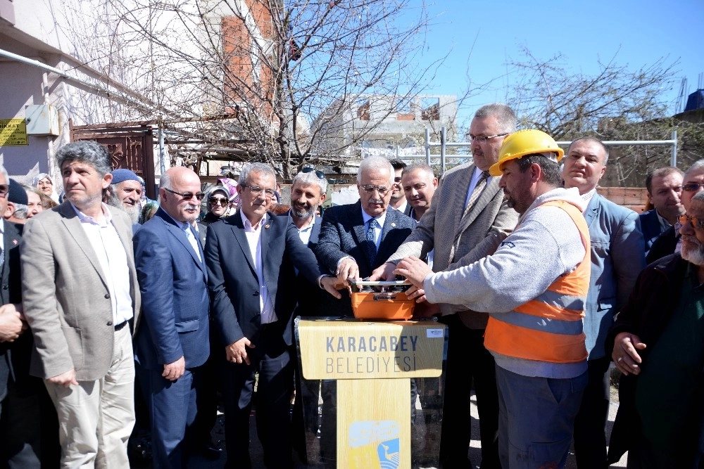 Karacabeyde Kültür Ve Taziye Evinin Temeli Atıldı