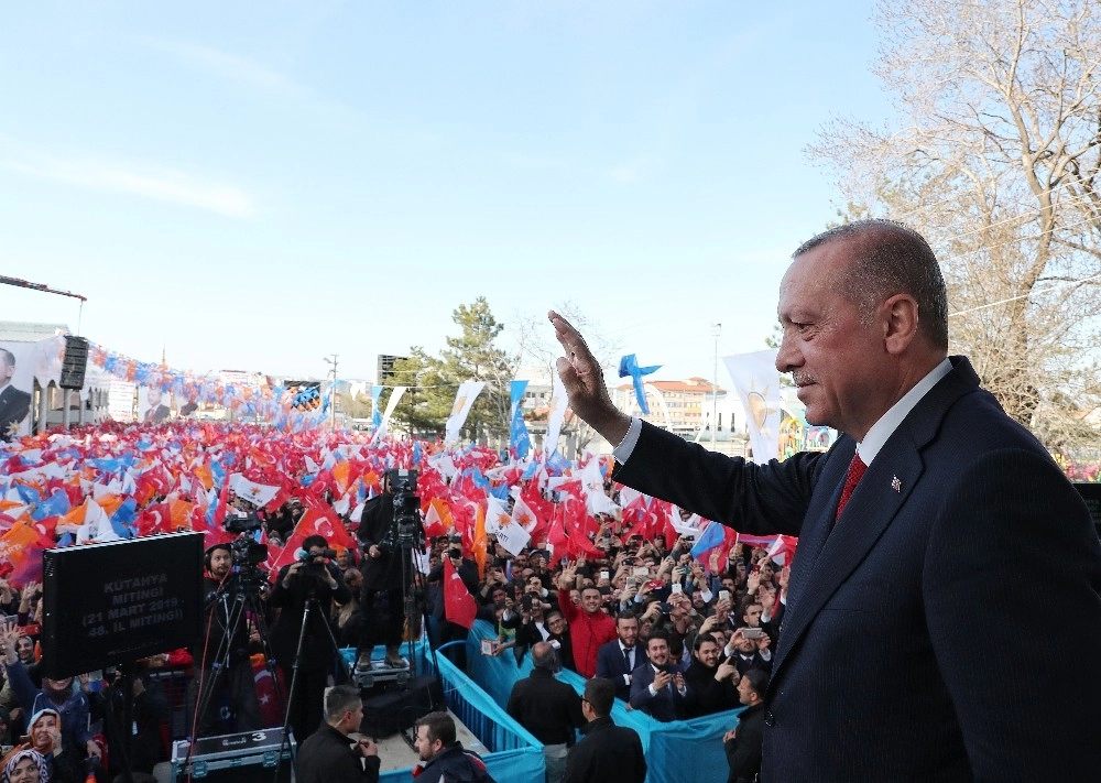 Cumhurbaşkanı Recep Tayyip Erdoğan Kütahyada