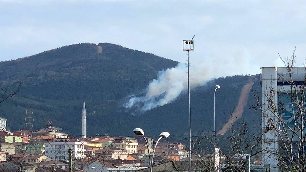 Aydos Ormanında Yangın Çıktı