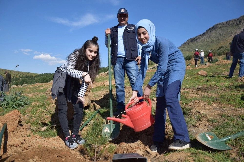 Kahramanmaraşta 5 Bin Fidan Toprakla Buluştu