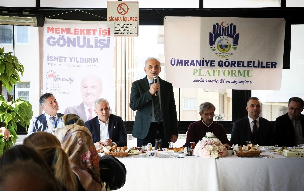 Başkan Adayı İsmet Yıldırım: "ümraniyede Ayrı Cazibe Merkezleri Oluşturacağız”