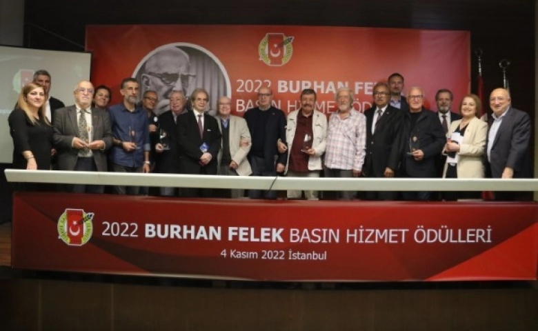 TGC 2022 Burhan Felek Basın Hizmet Ödülleri sahiplerini buldu