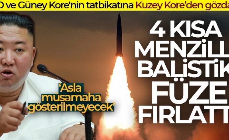 Kore’de 4 kısa menzilli balistik füze fırlattı