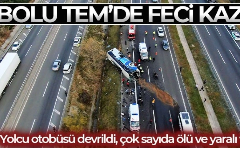 TEM'de feci kaza: 3 ölü, 32 yaralı