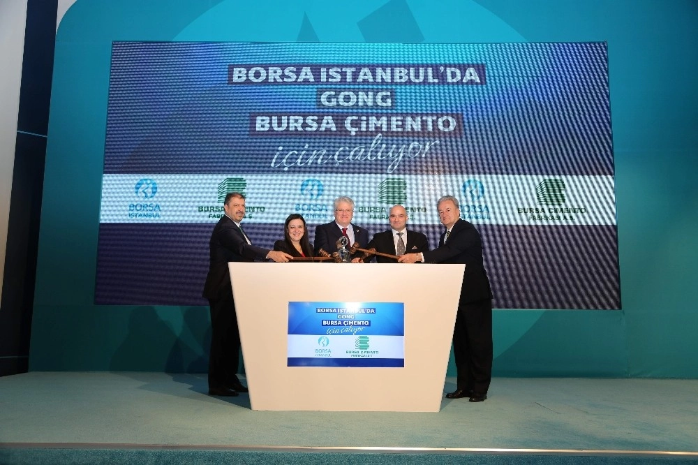 Borsa İstanbulda Gong Bursa Çimento İçin Çaldı