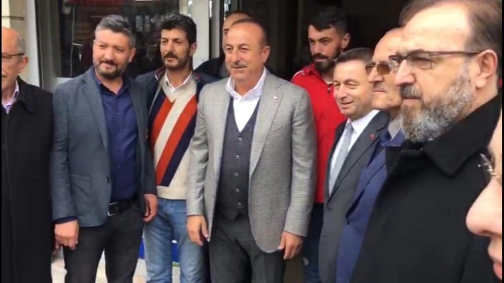 Dışişleri Bakanı Mevlüt Çavuşoğlu Tekirdağda Esnafı Ziyaret Etti