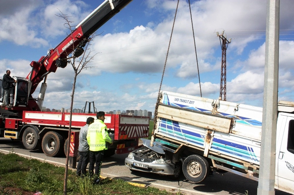 Diyarbakırda Zincirleme Trafik Kazası