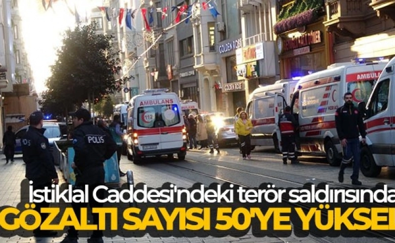 İstanbul’daki bombalı eylemle ilgili gözaltı sayısı 50'ye yükseldi