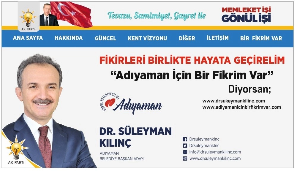 Ak Parti Adayı Kılınç ‘Mobil Belediyecilik Dönemini Başlatacak