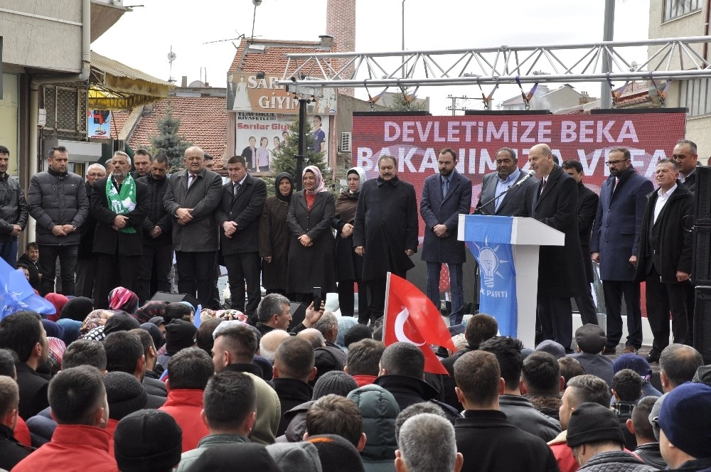 Şuhutta Eski Bakan Eroğlunun Katılımı İle Açık Hava Mitingi