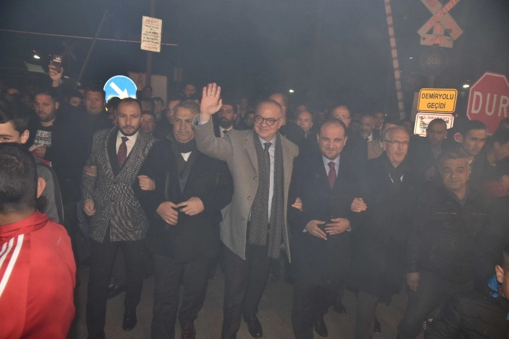 Başkan Ergün Ve Çerçiden Ortak Miting