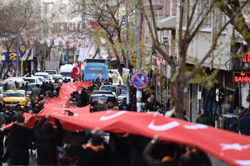 Beyoğlunda Cumhur İttifakı Mitingi