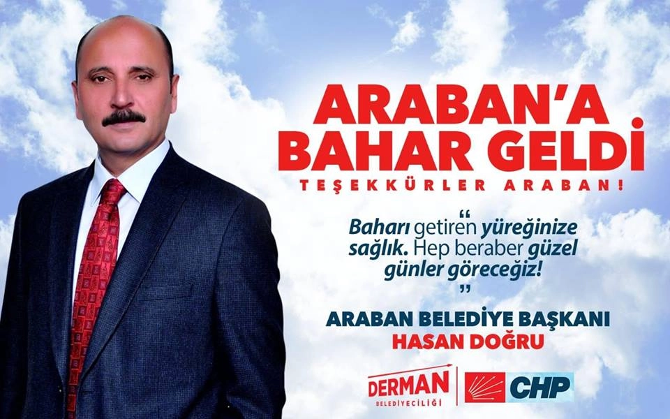 Araban'da CHP Zaferini İlan Etti