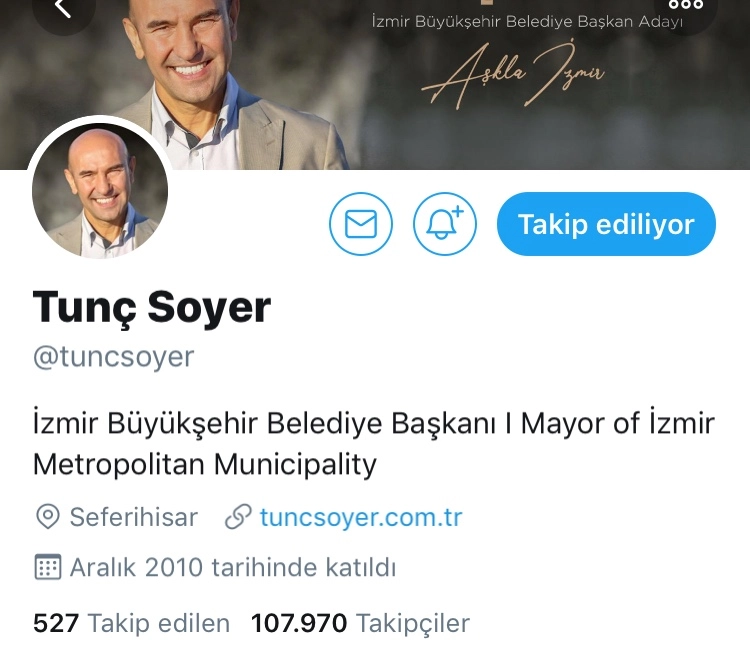 Tunç Soyer, Sosyal Medyadaki Unvanını Güncelledi