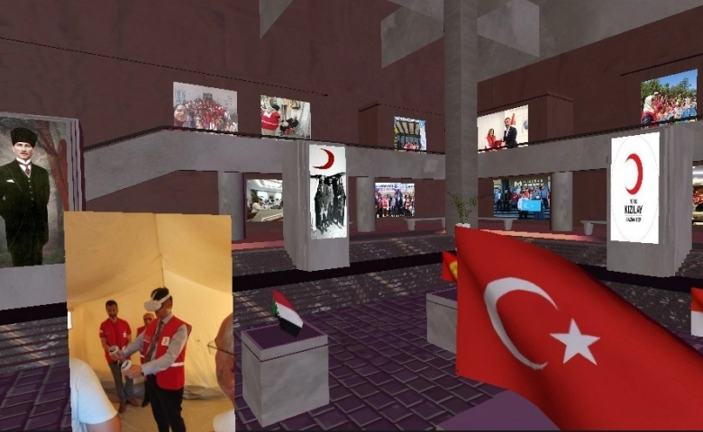 Gaziantep Kızılay Metaverse de fuar yaptı