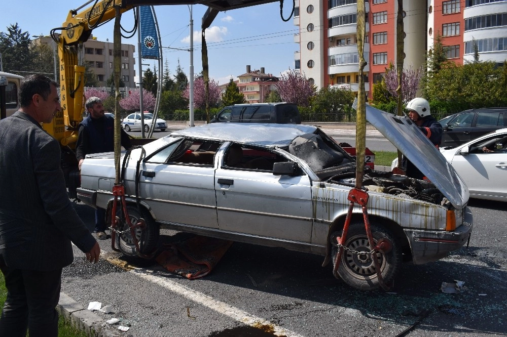 Otomobil Takla Attı: 1 Yaralı