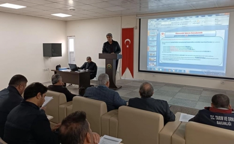 Kahta'da Çiftçilere hibe destekleri anlatıldı