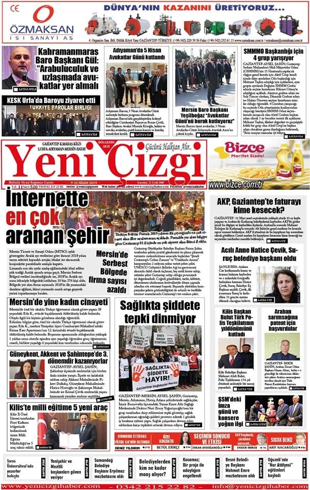 YENİ ÇİZGİ GAZETESİ 520. SAYI