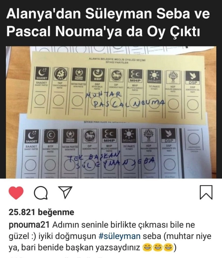 Yerel Seçimlerde Kendisine Çıkan Oy, Pascal Noumayı Mutlu Etti