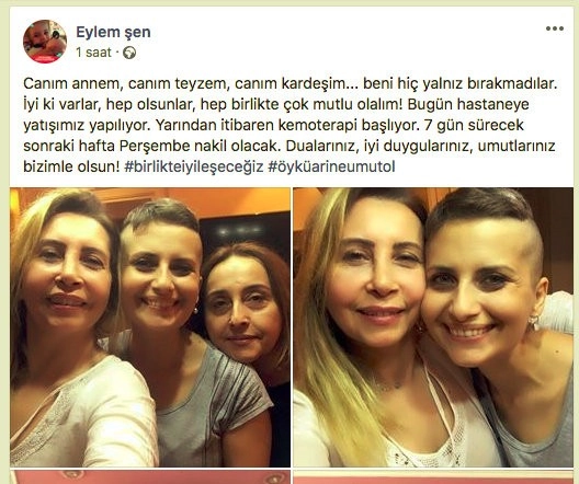 Minik Öykünün Annesi Müjdeyi Sosyal Medya Hesabından Verdi