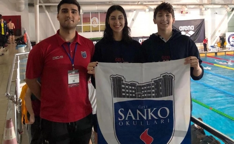 SANKO okullarının yüzmede Türkiye başarısı