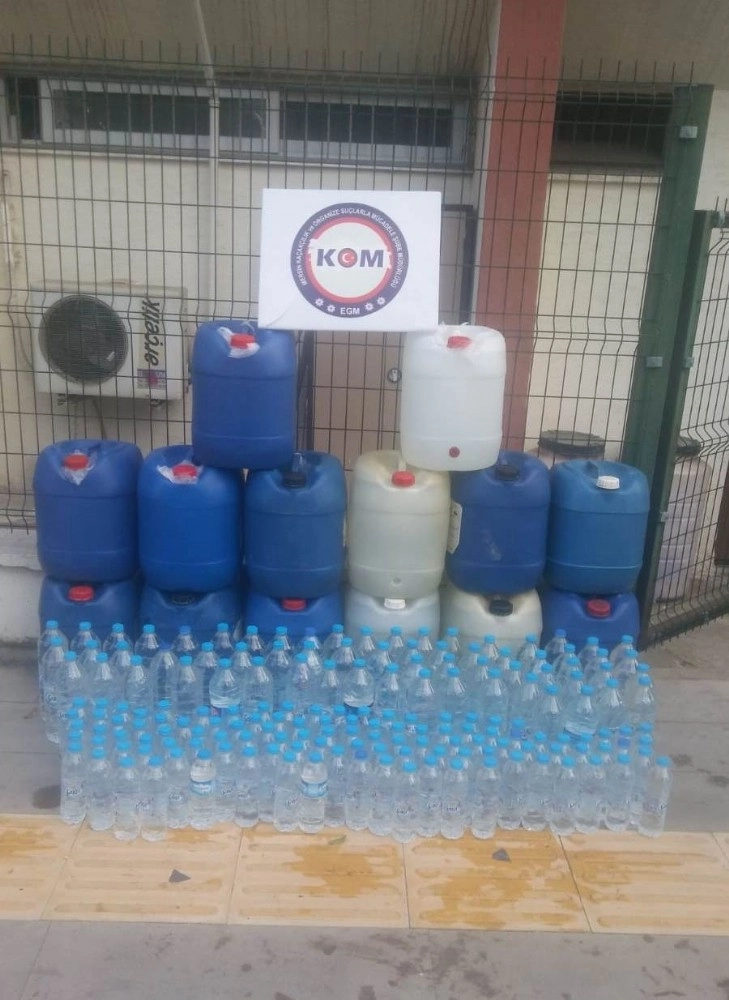 Mersinde 604 Litre Sahte İçki Ele Geçirildi